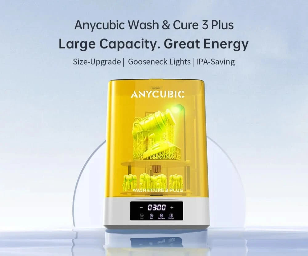 ANYCUBIC Wash & Cure 3 Plus Washing Curing 2 in 1 Machine For 12K Mono M5s 6K Mono X 6Ks LCD 3D Printer 3D Printing Models