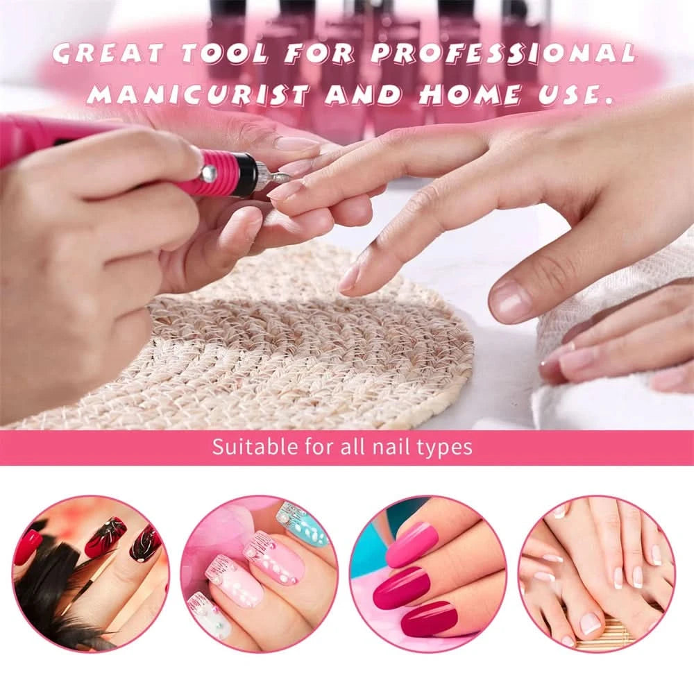 Strong Electric Nail Sander Nail Drill Machine Grinding Equipment Milling Cutter For Manicure Pedicure Polishing Tools