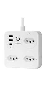 Smart Switch mit Steckdose, brasilianischer Netzfilter, Smart Plug, USB-Steckdose, Smart Switch, Smart Socket