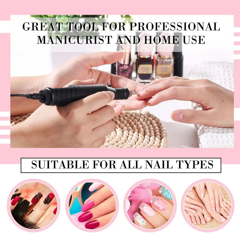 Strong Electric Nail Sander Nail Drill Machine Grinding Equipment Milling Cutter For Manicure Pedicure Polishing Tools
