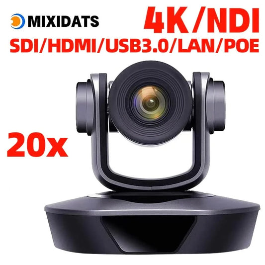 4K PTZ camera 10x 20x zoom HDMI,SDI,LAN,USB,NDI,POE,60FPS,30FPS Video conference camera Supporting church live broadcast
