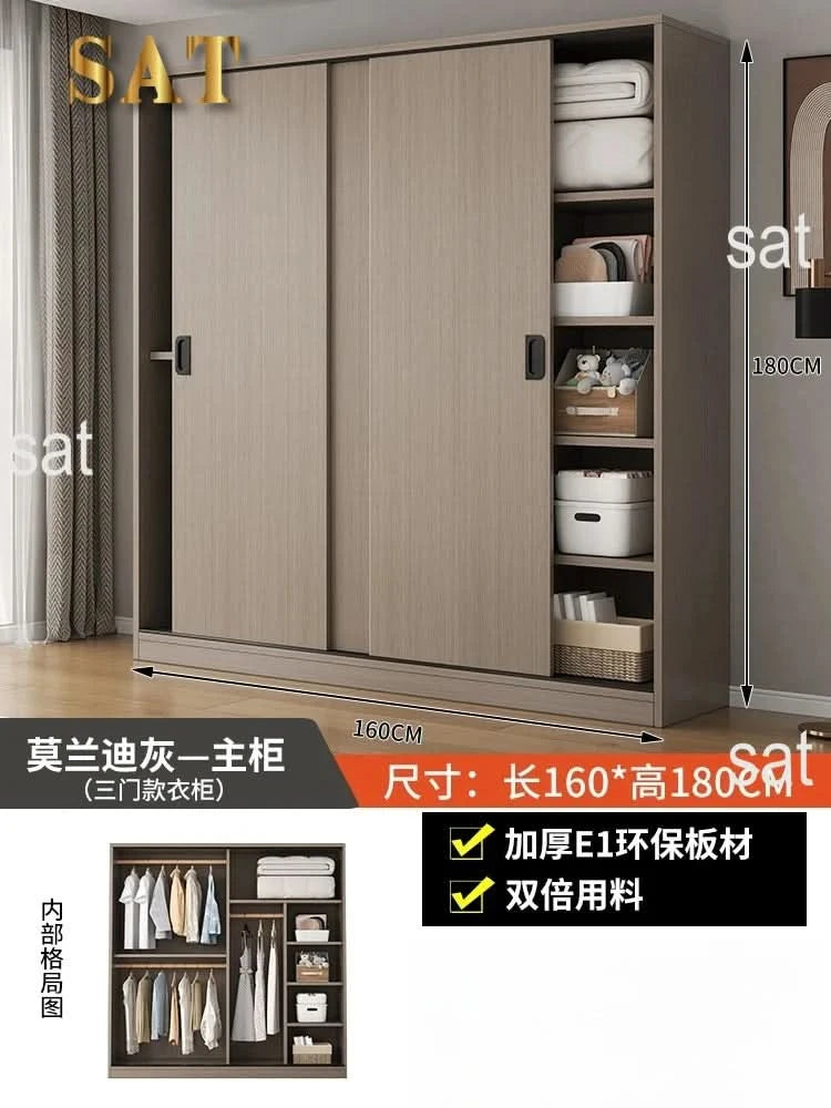 ZEco White Design Wardrobes Organizer Sliding New Bedroom Closet Wardrobe Cabinets Storage Shelf Armoires De Chambre FurnitureZ