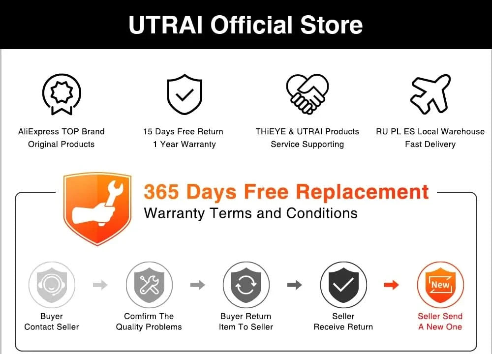 UTRAI Jump Starter 2000A/2500A/4000A/6000A Power Bank Portable Charger Car Booster 12V Auto Starting Device Emergency Car Batter