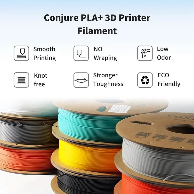 Conjure Filament PLA+ 1.75mm Dimensional Accuracy Low Shrinkage For 3D Printers