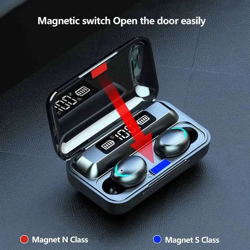 Brazil Fones de ouvido F9-5 Bluetooth sem fio Fones de ouvido Bluetooth com display LED enviados do Brasil