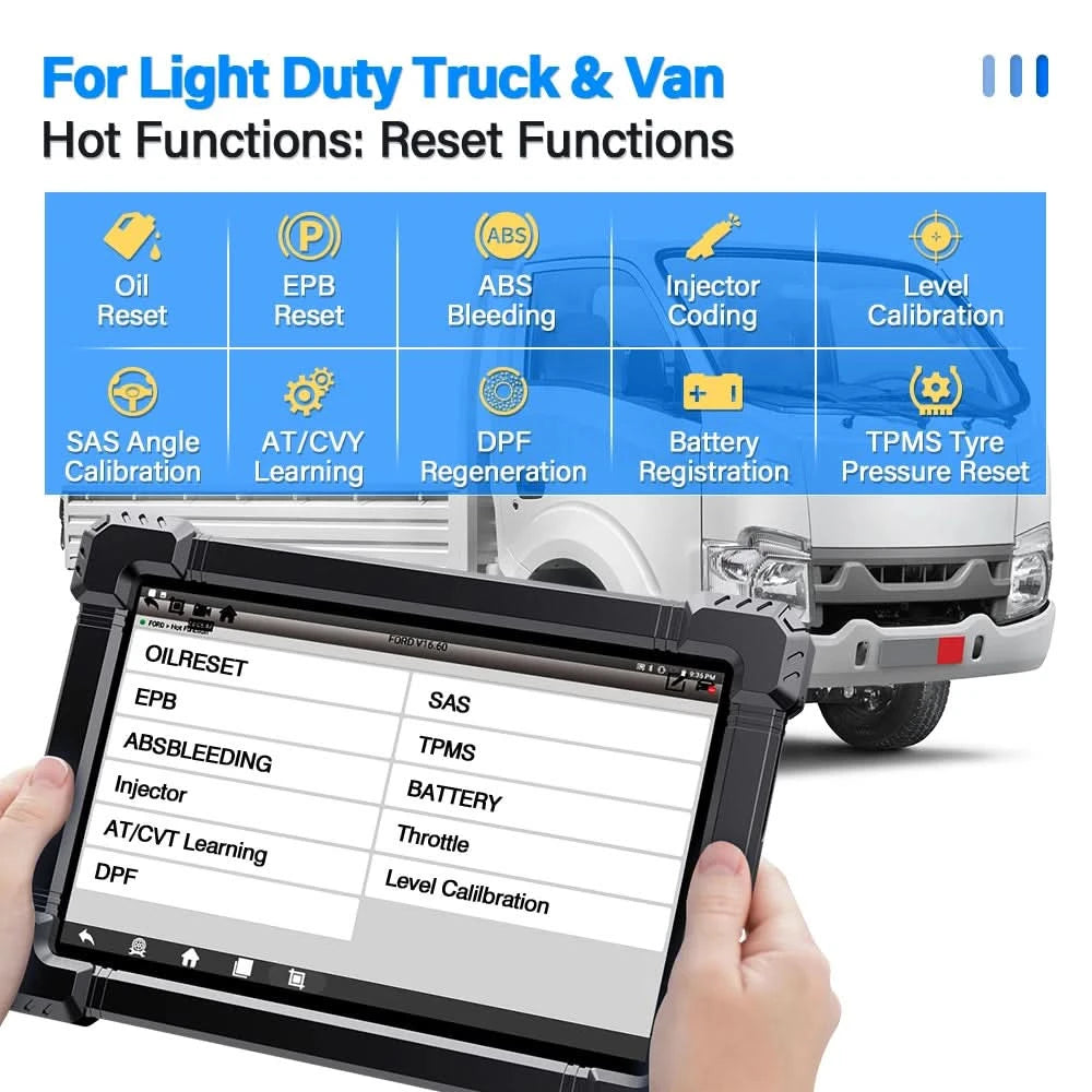 ANCEL X7HD Heavy Duty Truck Scanner  Full System Diagnostic Tool Bidirectional Diesel Scan Tool with 40+ Reset & DPF ECU Coding
