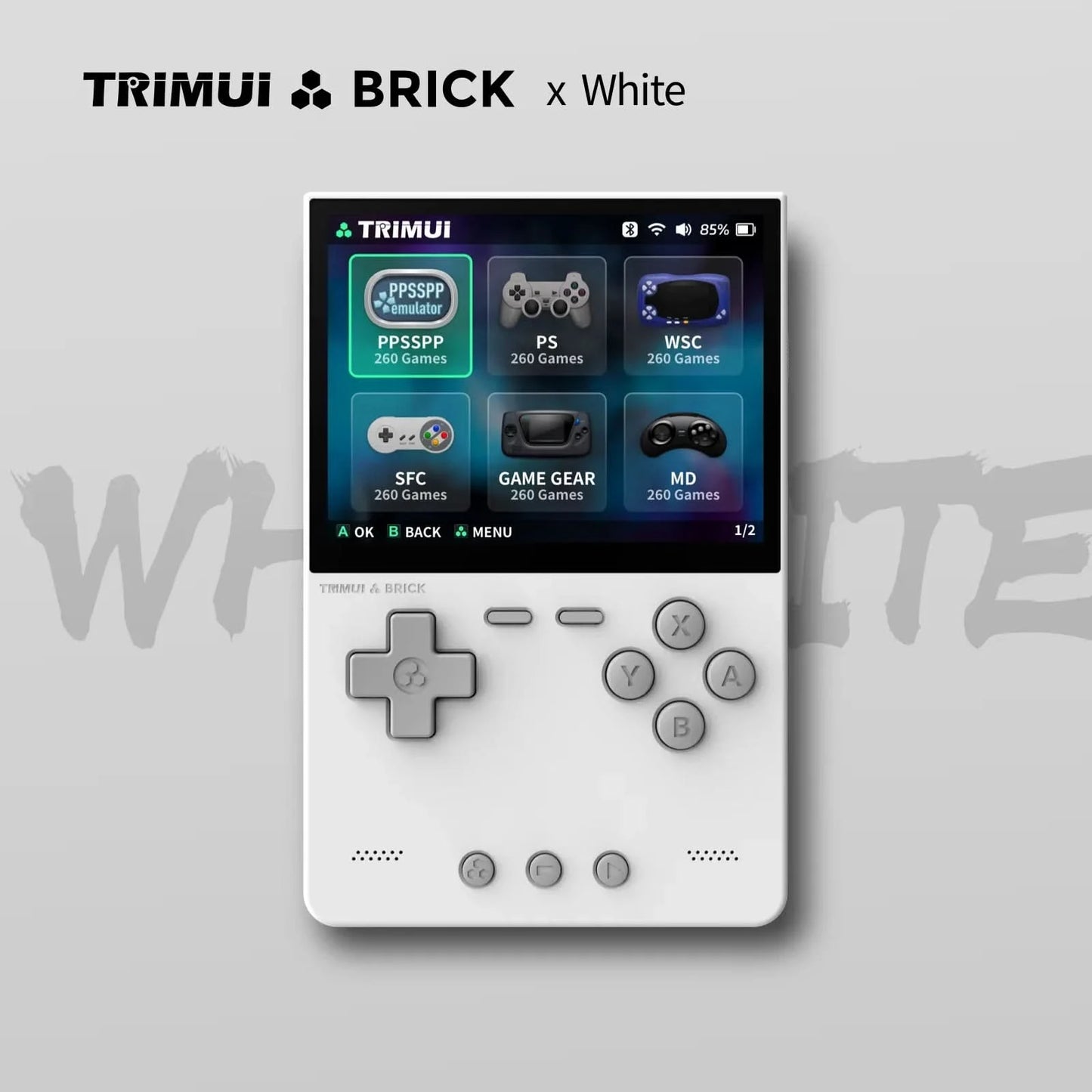 TRIMUI BRICK Handheld Game Console Portable Retro Video Player Game Console Linux System 3000mAh Long-life Battery LED Boy Gifts