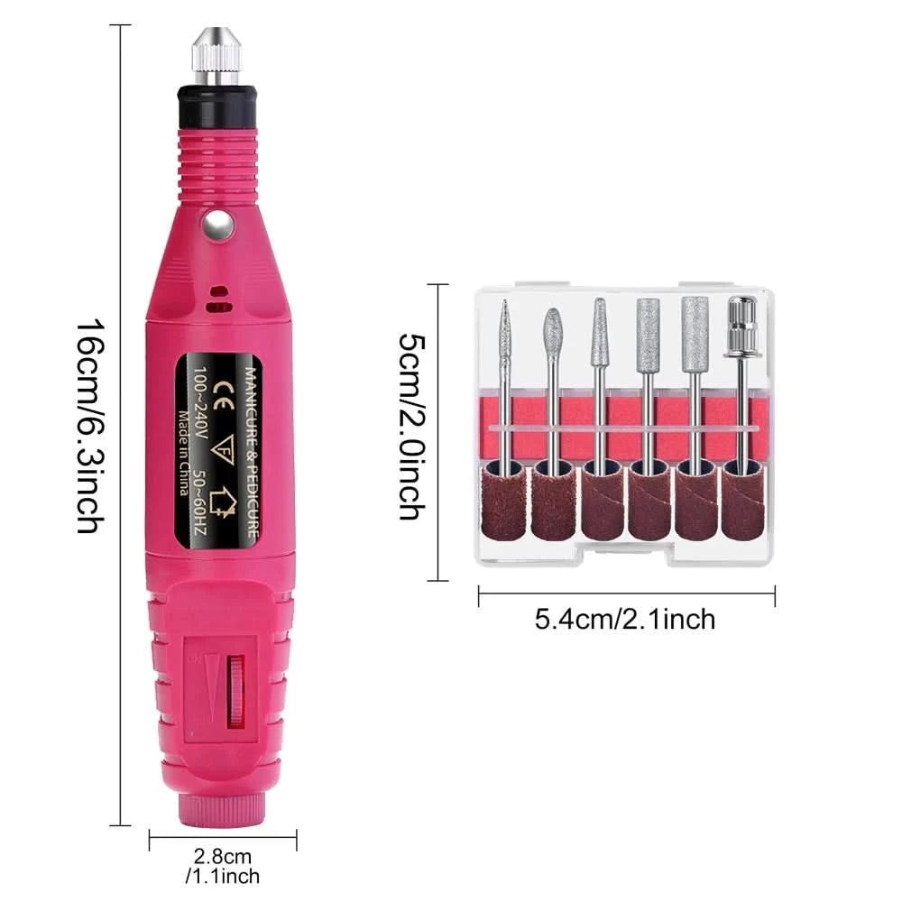 Strong Electric Nail Sander Nail Drill Machine Grinding Equipment Milling Cutter For Manicure Pedicure Polishing Tools