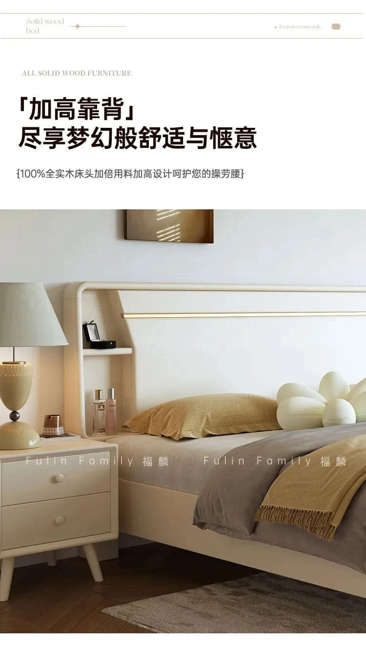 Bedside Table White Double Bed Wooden Bedding Teen Girls Queen Size Double Bed Frame High Clearance Hotel Bedroom Furnitures