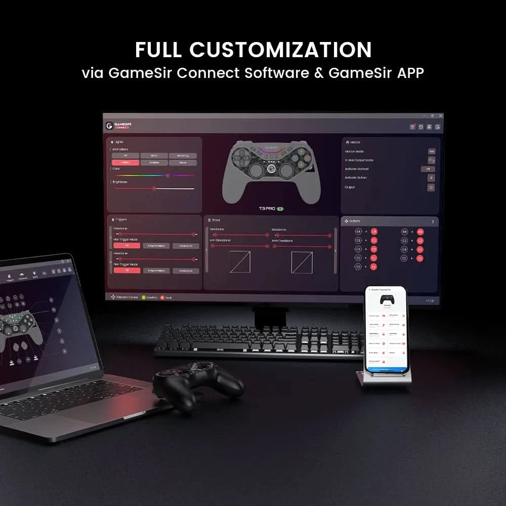 GameSir Tarantula Pro Switch 2 controller wireless gamepad with 9 mappable buttons 6-axis gyroscope Hall Effect triggers and NFC