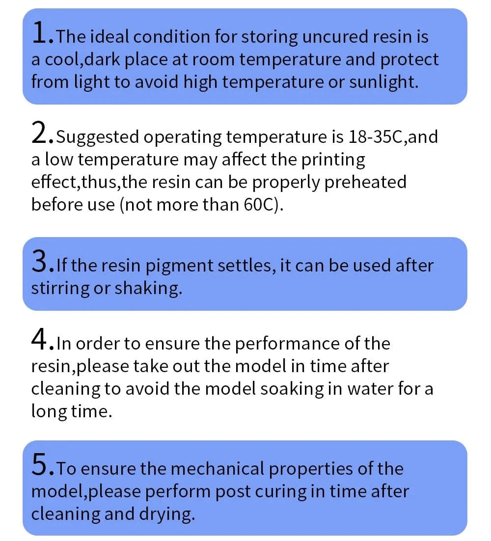 XiaoZhuZi Water Washable 3D Printer Resin Compatible with Anycubic Elegoo