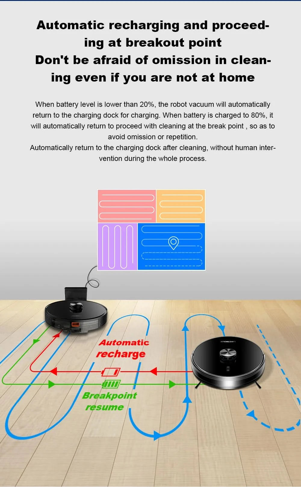 Liectroux/LILIN X6 Robot Vacuum Cleaner,Laser System,6500Pa,Smart Home Appliance,Restricted Area Map,Zone Cleaning for Carpet
