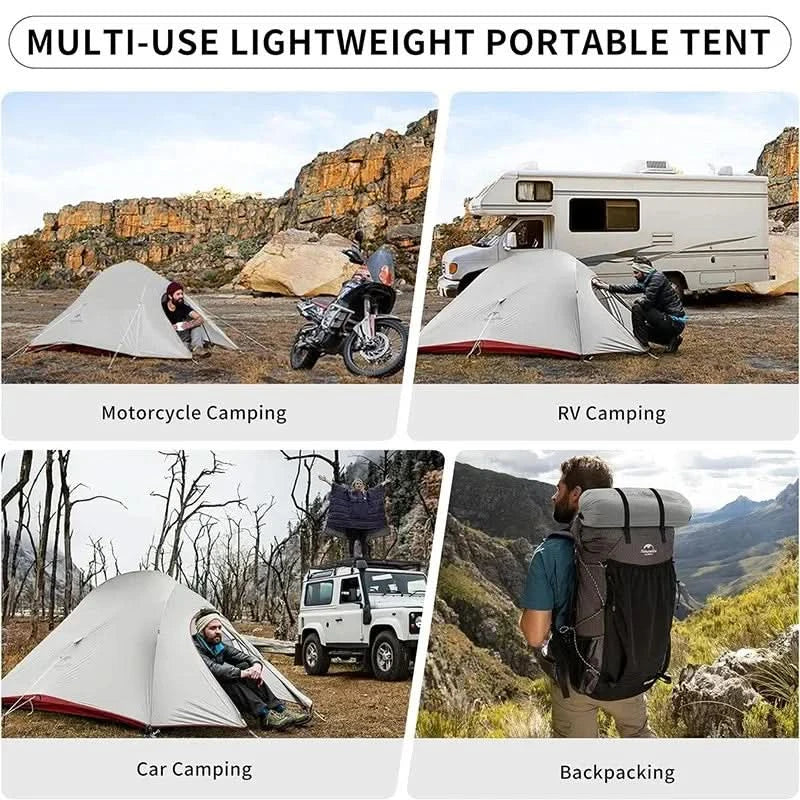 Naturehike Brazil Cloud Up 1-2-3P Camping Travel Backpack Outdoor Ultralight Waterproof Tent Camping Beach Tent