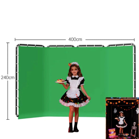 Background Stand Frame Photography Background Green Screen Wall Foldable Photo Booth Studio Background Festival Halloween Christ