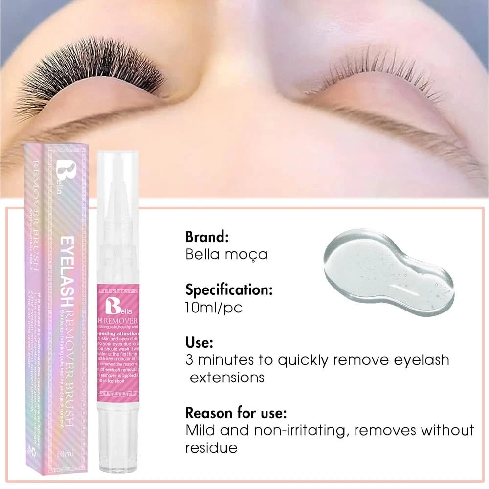5PCS Eyelash Glue Remover 10ml Lashes Glue Remover Eyelash Extension Glue Remover No Irritating Quick Unloading Adhesive Makeup