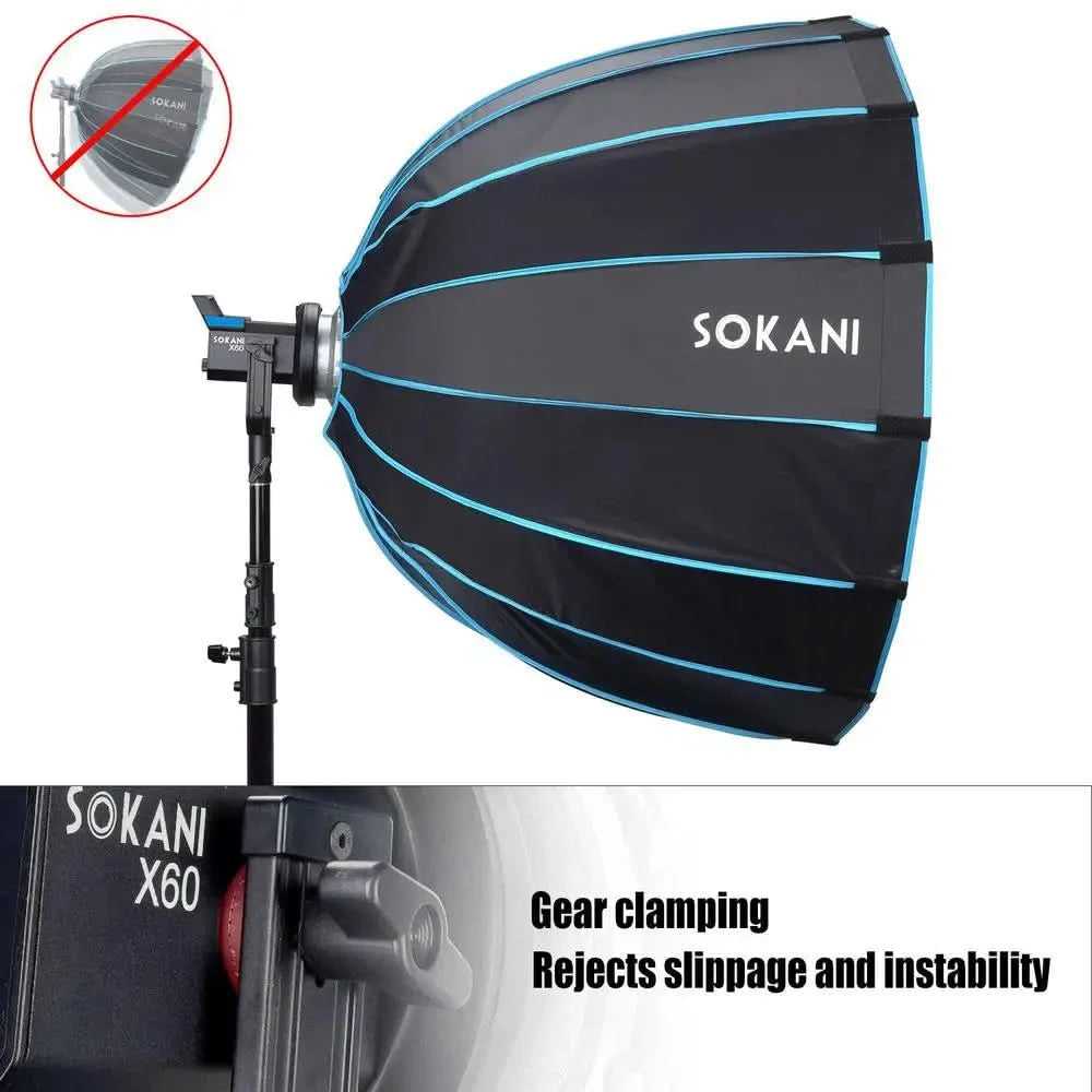 Sokani Deep Octagon Softbox 90cm for Sokani X100 Colbor CL100 Aputure Amaran 300c 200XS 60X S Godox Bowen Mount Light