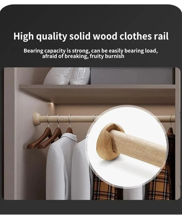 Sliding Door WardrobeNordic Modern Home Furniture Bedroom Desk Dresser In One Combination Light Luxury Corner Wardrobe furniture