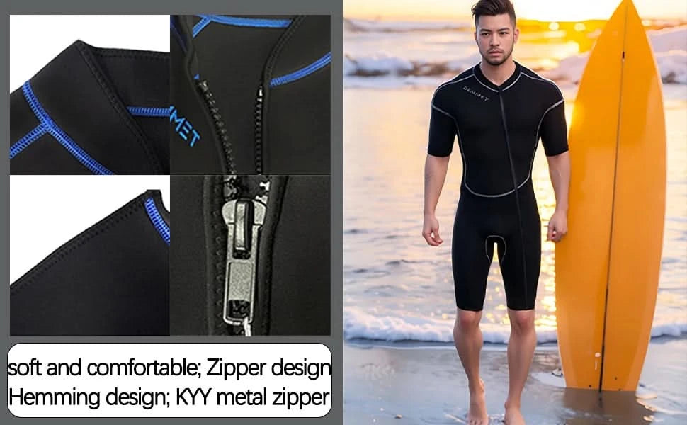 Scuba wetsuit 1.5MM-3MM One-piece neoprene Men Women Full Body Wetsuit Sunscreen White Warm Swimsuit Swimming Surfing Snorkeling