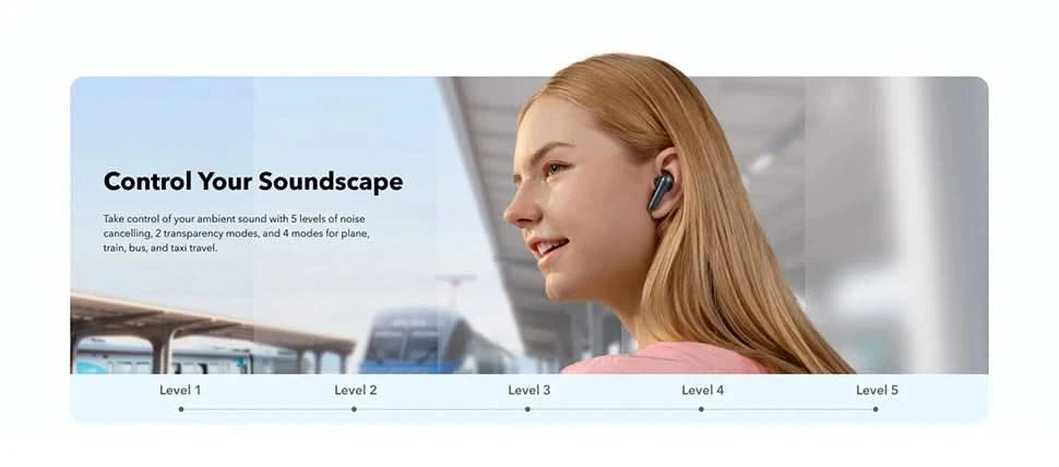 Soundcore by Anker Liberty 4 NC Wireless Noise Cancelling Earbuds Earphone Wireless Bluetooth Headphones TWS Wireless Earphones