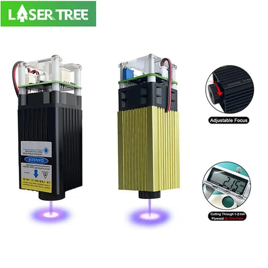 LASER TREE 20W Lasermodul 450nm 40W TTL Blaulicht Lasergravierkopf für Lasergravur-Schneidemaschine Holzbearbeitungswerkzeuge