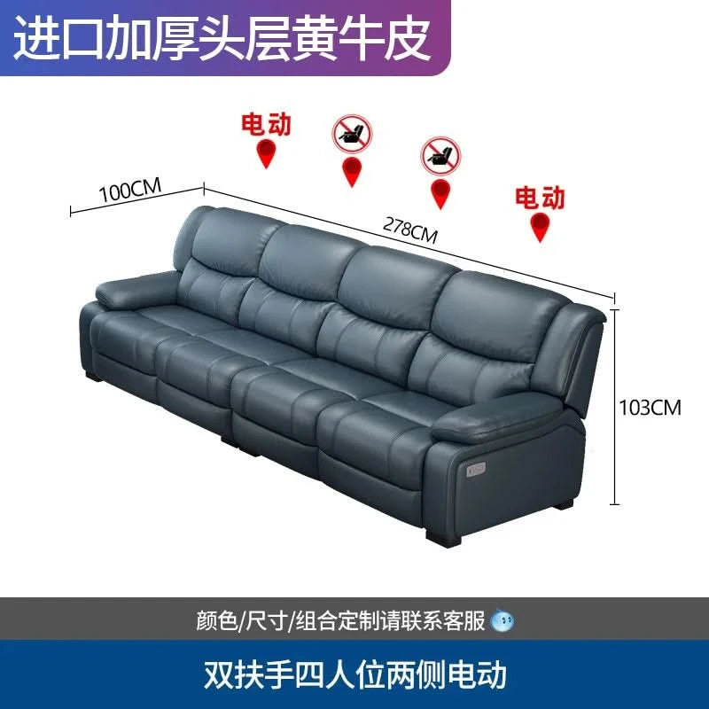 Luxury Function Living Room Sofa Leather Waterproof Designer European Living Room Sofa Reading Children Sofas Camas Furnitures