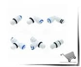 Reverse Osmosis Quick Coupling 1/4 3/8 Hose Connection Tee Y Connector 2 Way Equal Elbow Straight RO Water Plastic Pipe Fitting