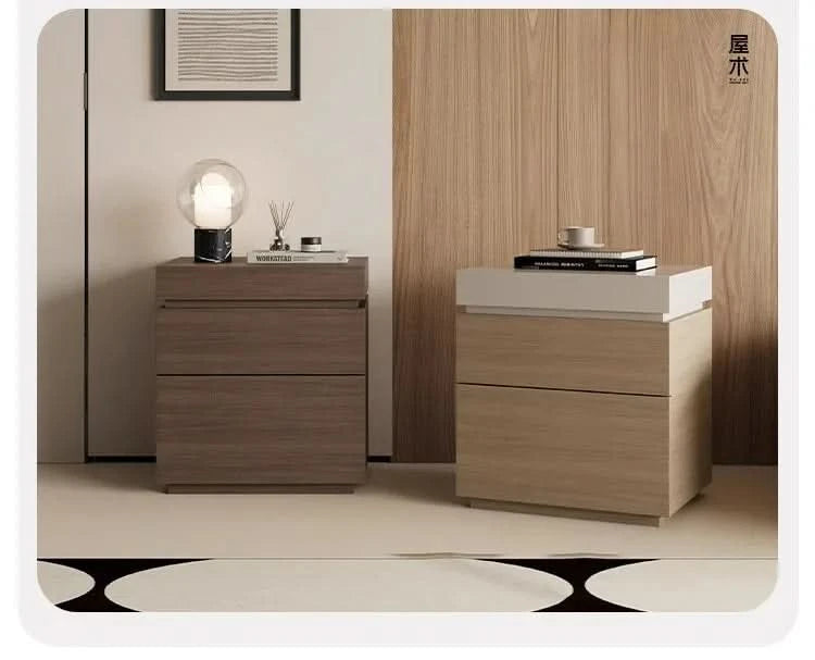 solid wood bedside cabinet multi-functional hidden compartment bedside hidden storage cabinet bedroom locker