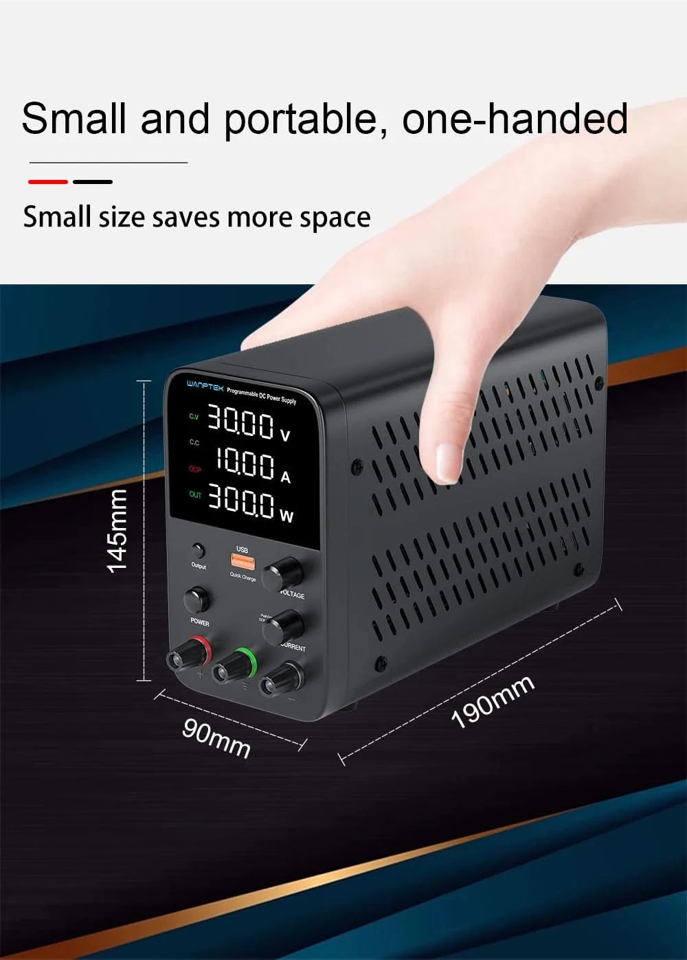 Wanptek Adjustable DC power supply 30V 10A 60V 5A Lab Bench Power Source Stabilized Power Supply Voltage Regulator Switch 220V