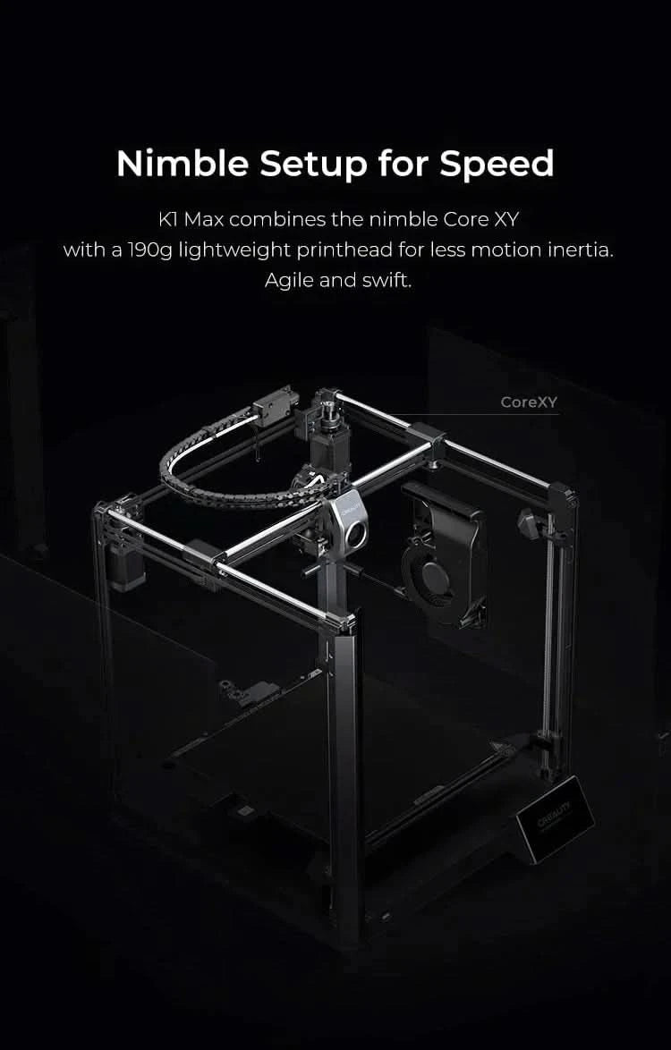 Creality k1/K1MAX /K1C 3D Printer Max. 32MM³/S Flow Hotend  Printing Speed 600MM /S Dual-gear Direct Drive Extruder