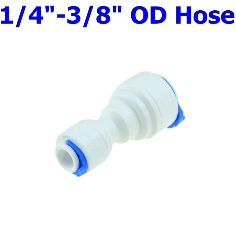 Reverse Osmosis Quick Coupling 1/4 3/8 Hose Connection Tee Y Connector 2 Way Equal Elbow Straight RO Water Plastic Pipe Fitting