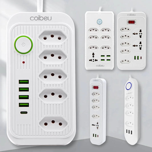 Extension Socket, Power Extension, USB Socket, Socket Line Filter, Regua Power Sockets, Electric Extension, 110-220V,10A
