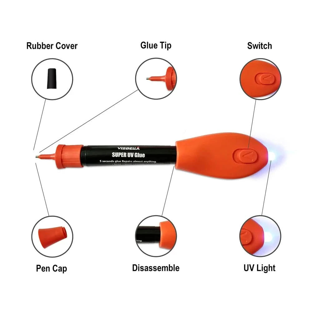 UV Glue Super Bonding Welding Glue Kit UV Curing Glue 5 Seconds Fix Adhesives Sealer Adhesive Bonding & Welding Glue Kit