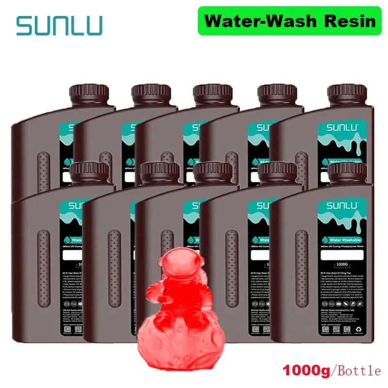 SUNLU 10KG  Standard / Water-Wash 3D Resin 405nm UV Resin For most SLA/DLP/LCD 3D Printer Material UV Sensitive 1kg