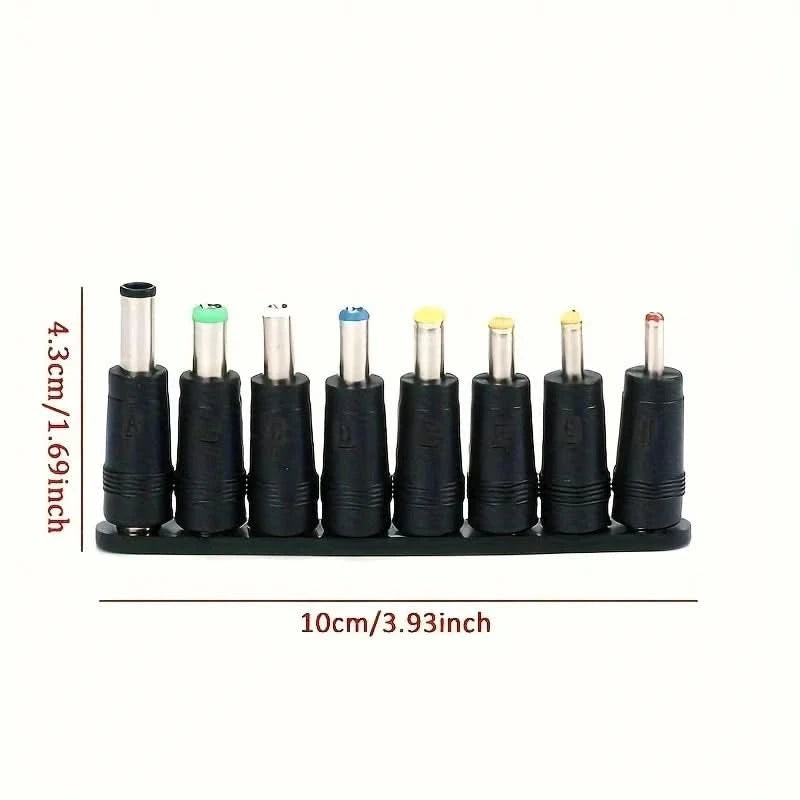 8Pcs AC DC 5.5X 2.1 MM Female Jack Plug Adapter Connectors TO 6.3 6.0 5.5 4.8 4.0 3.5mm 2.5 2.1 1.7 1.35mm Male Power Adaptor