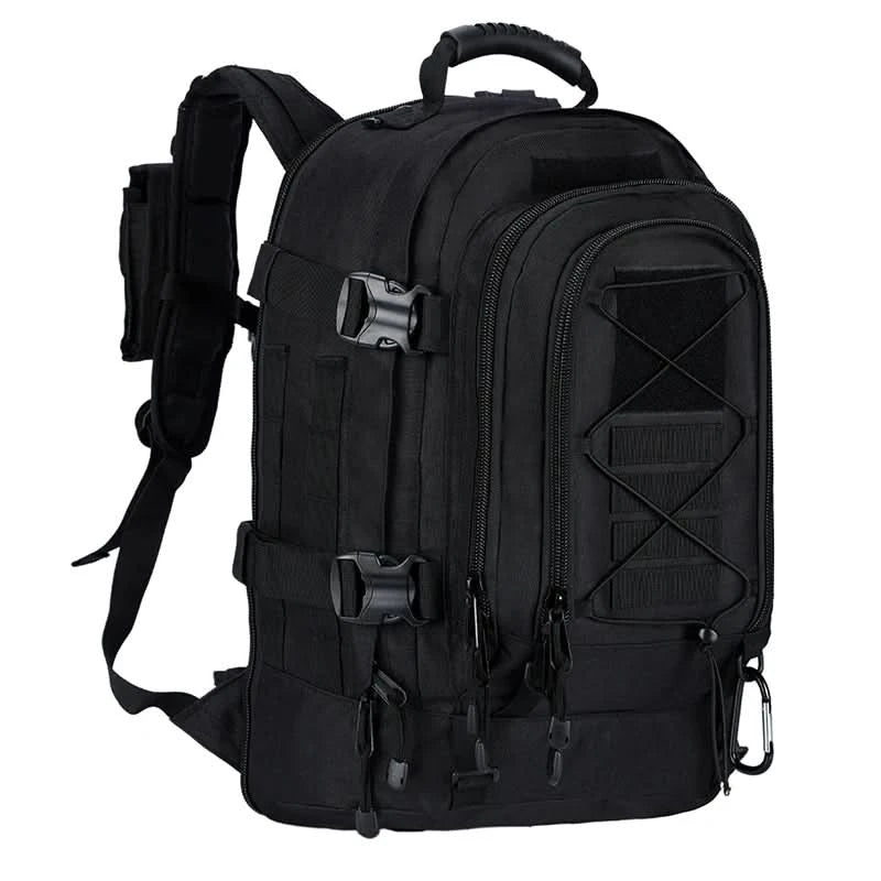 LQARMY 60L Military Tactical Backpack Army Assault Rucksack Outdoor 3Day Expandable Travel Backpack Hiking Molle Bug Out Bag