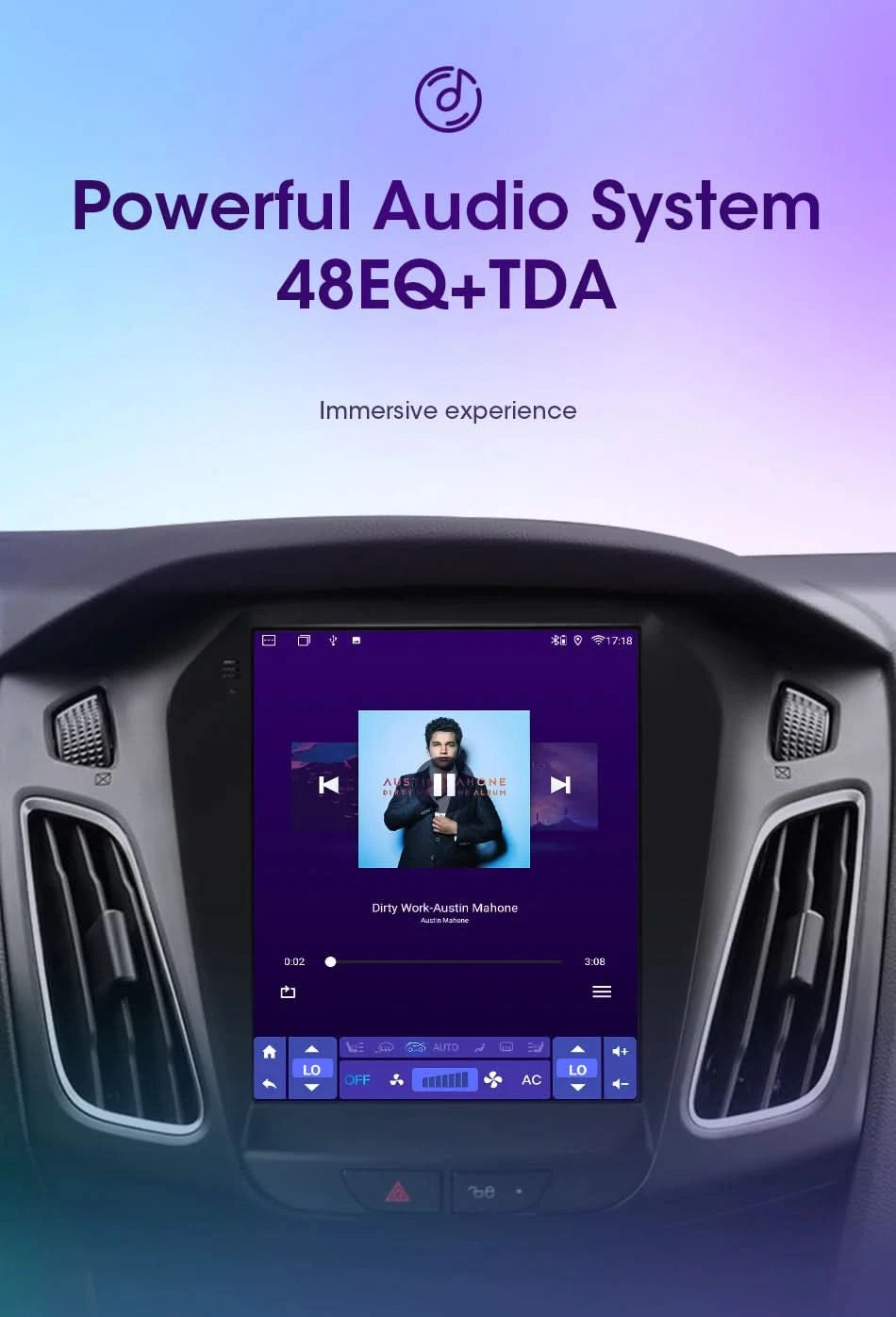 Srnubi 2 Din 9.7" Android 12 Carplay Car Radio for Ford Focus 3 Mk 3 2011 2012 - 2019 Multimedia Player 2Din GPS Auto Stereo DVD