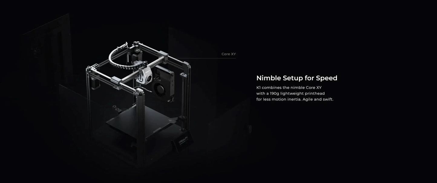 Creality k1/K1MAX /K1C 3D Printer Max. 32MM³/S Flow Hotend  Printing Speed 600MM /S Dual-gear Direct Drive Extruder
