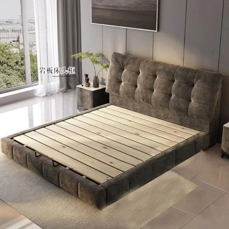 Bedsroom Fancy Beds Minimalist Modern Frame Luxury Beds Nightstands Unique Muebles Para El Hogar Home Furniture Accessories