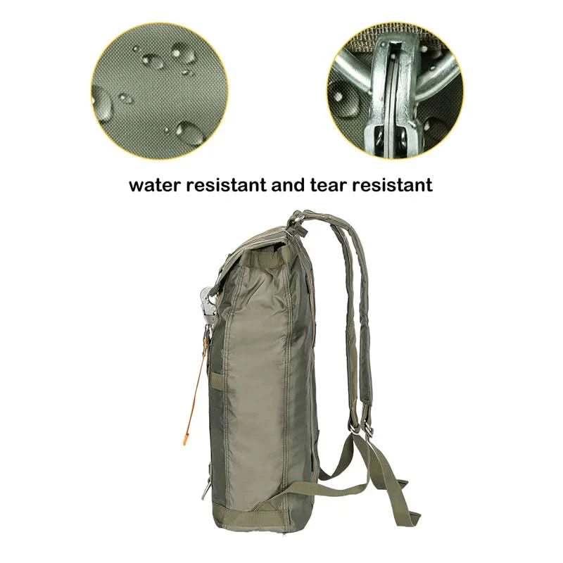 LQARMY Durable All-purpose Backpack Lightweight Carryall Parachute Bag For Outdoor Hunting Trips Hiking School Carry Adventures