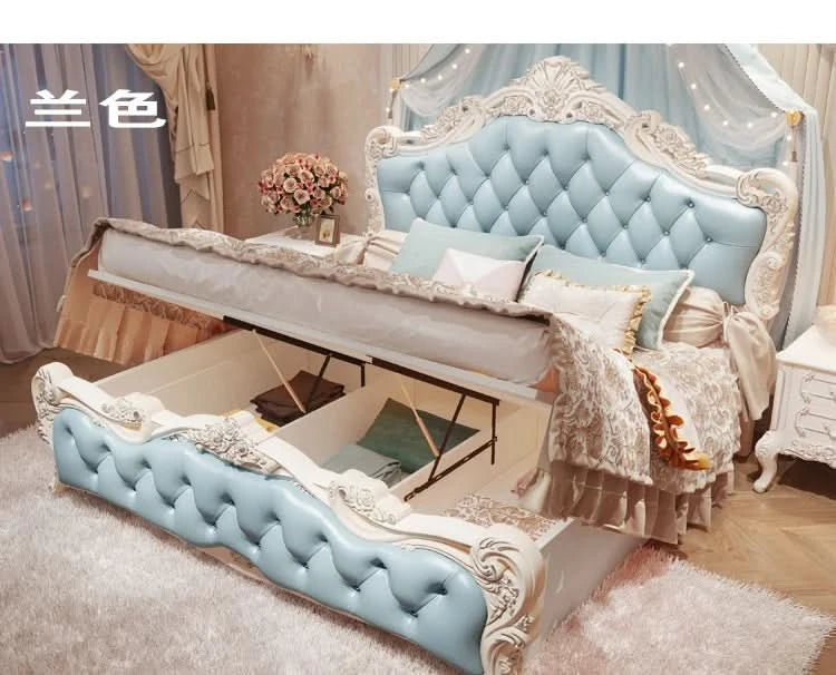 Large Girls Bedrooms Double Bed Board Box Young 
Luxury Household Double Bed Storage Modern Camas De Dormitorio Furniture Home