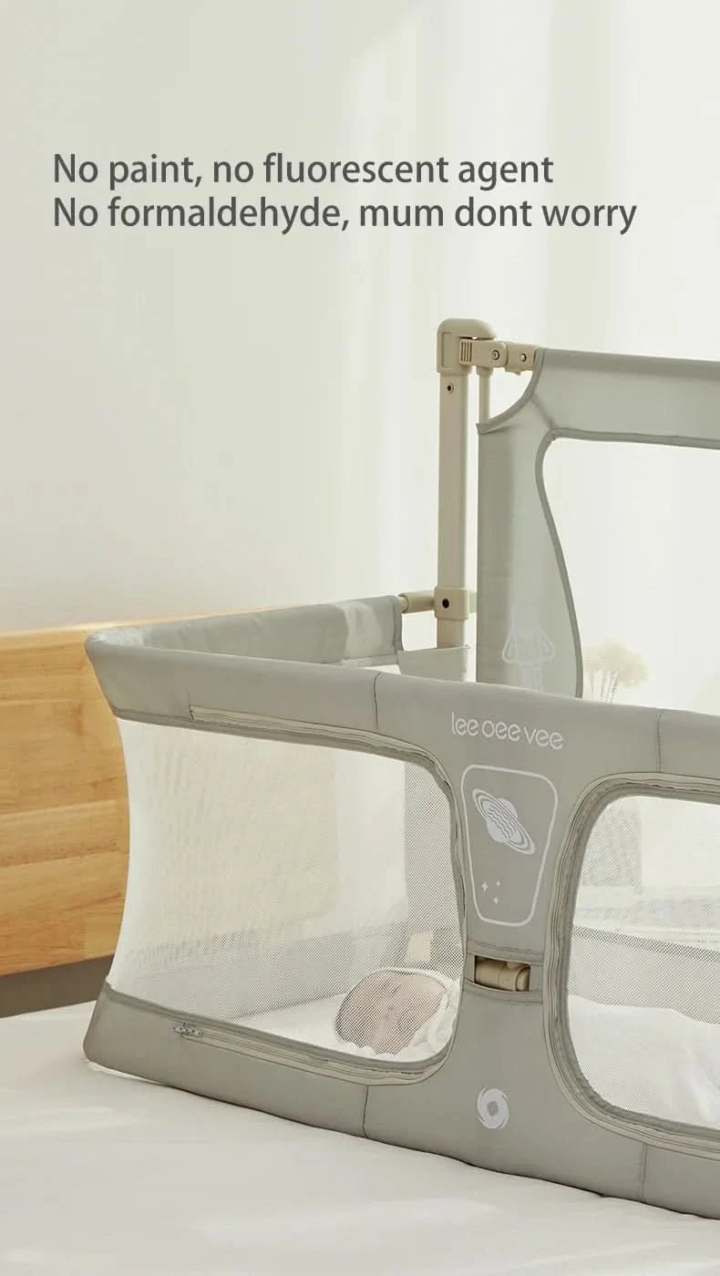 Simple and Lightweight Baby Cot Dual-use Comfortable Toddler Baby Bed within Bed Safety Protection Easy To Install Bedside Crib