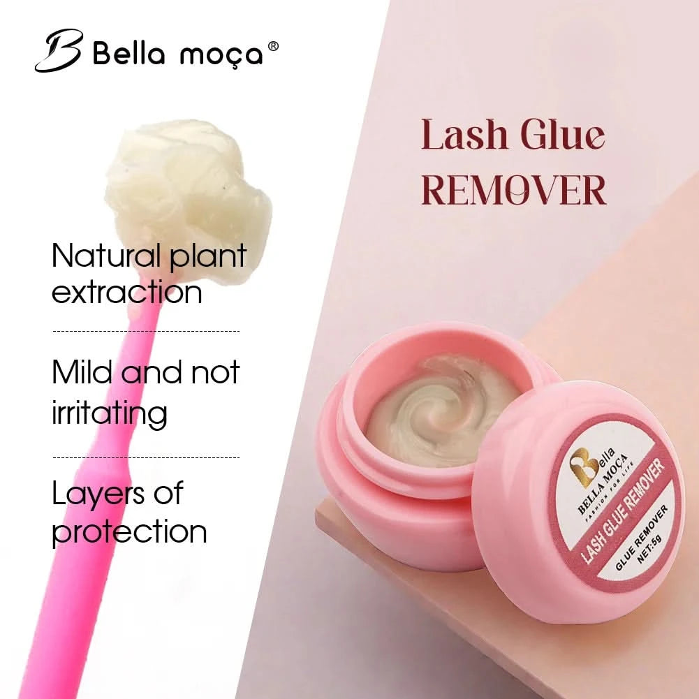 5PCS Eyelash Glue Remover 10ml Lashes Glue Remover Eyelash Extension Glue Remover No Irritating Quick Unloading Adhesive Makeup