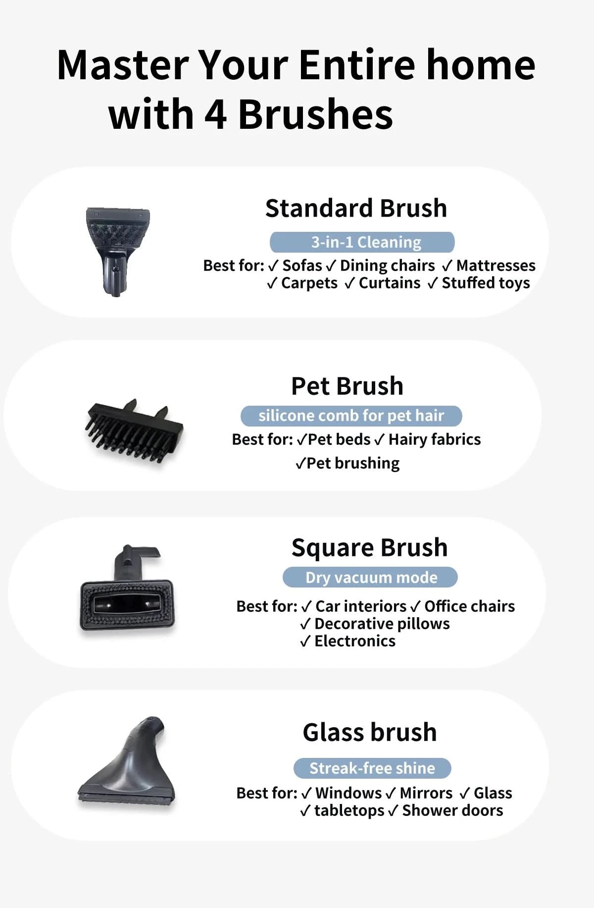 Carpet Washing Machine ABIR G80,15000PA Suction,Smart Home Appliance for Sofa Bed Clean,Smart Home Appliance for Sofa Bed Clean