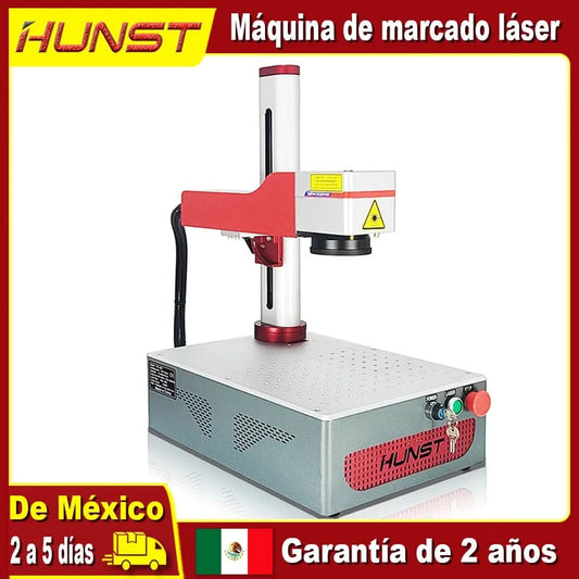 Hunst Kleine Lasermarkiermaschine MAX 30W Tragbare faltbare Mini-Fasergravurmaschine für DIY-Gravurgeschenke Metallgravur