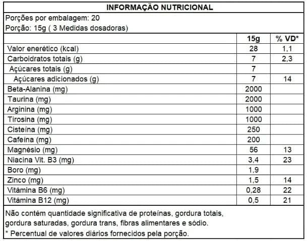 Pre-Workout Evolution 300g - Soldiers Nutrition