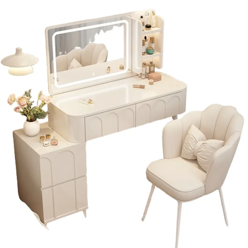 White Home Dressing Table Wood Cute Comfortable Luxury Dressing Table Minimalist Modern Muebles De Dormitorio Room Furnitures