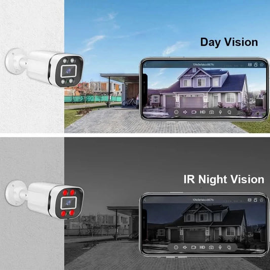 Smar Überwachungskamerasystem 4CH 5M-N HD DVR-Kit CCTV 4PCS 5MP AHD-Kamera Außenbereich Heimsicherheitssystem Videoüberwachungsset