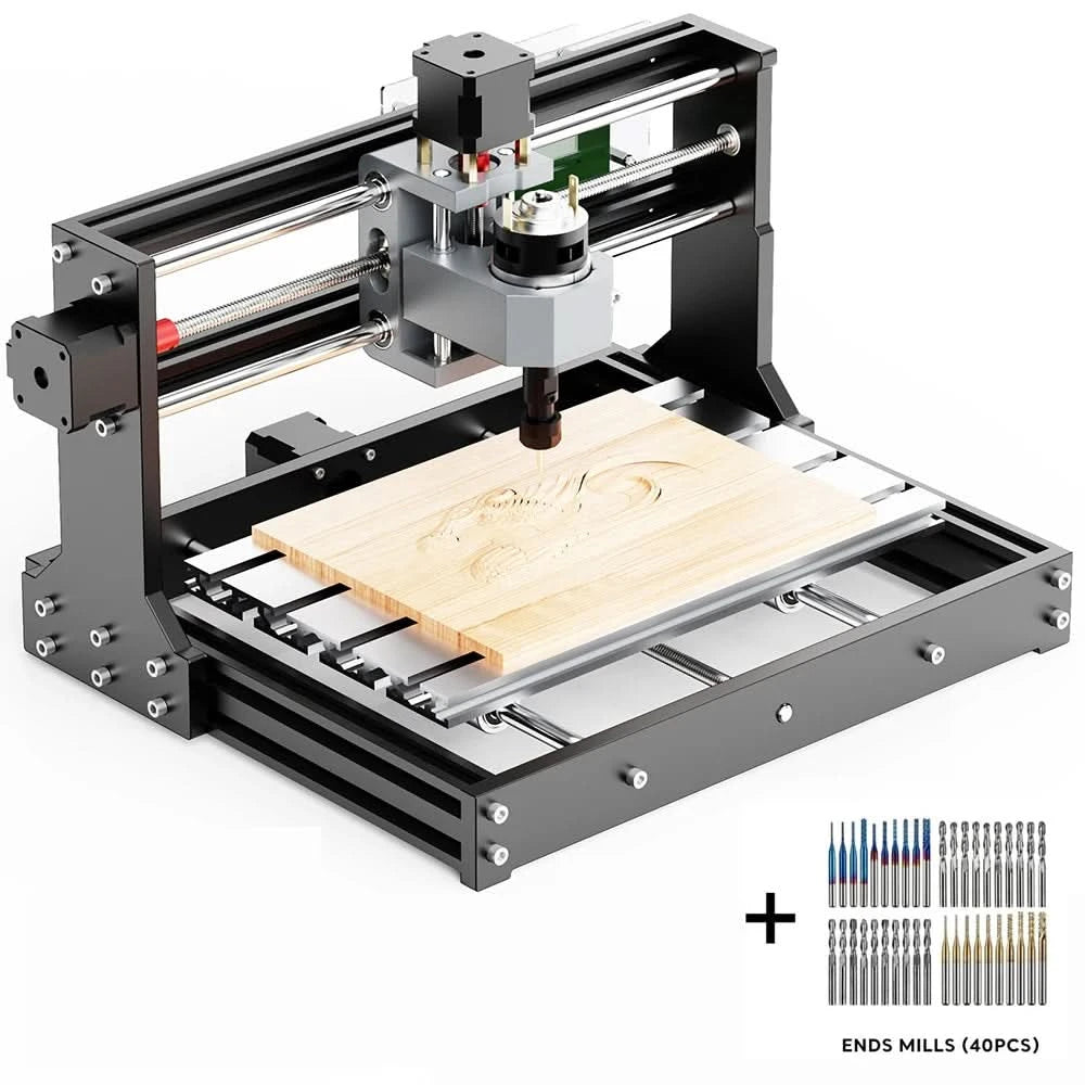 Twotrees TTC3018 CNC Milling Cutter Laser Engraving Machine CNC Router DIY Tool Metal Plastic Acrylic PVC Wood Board GRBL