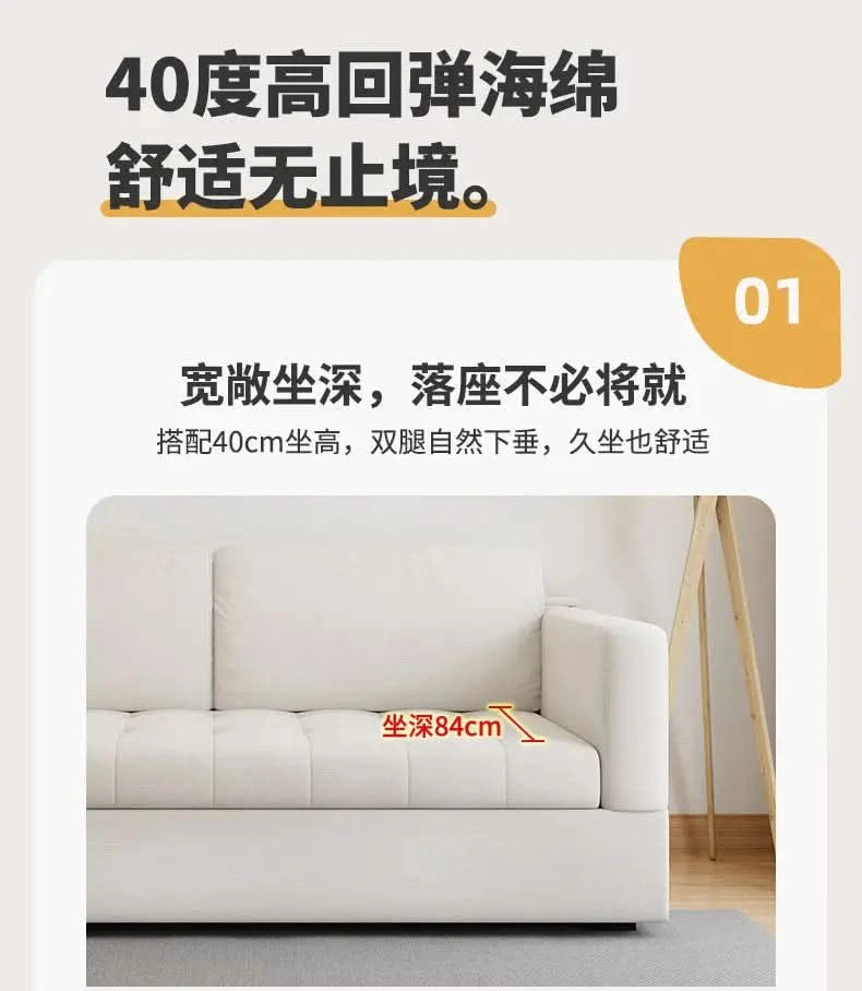 Folding Double Living Room Sofa Comfortable Adults Game Sleeper Sofa Apartment Multifunctional Divano Soggiorno Home Furniture