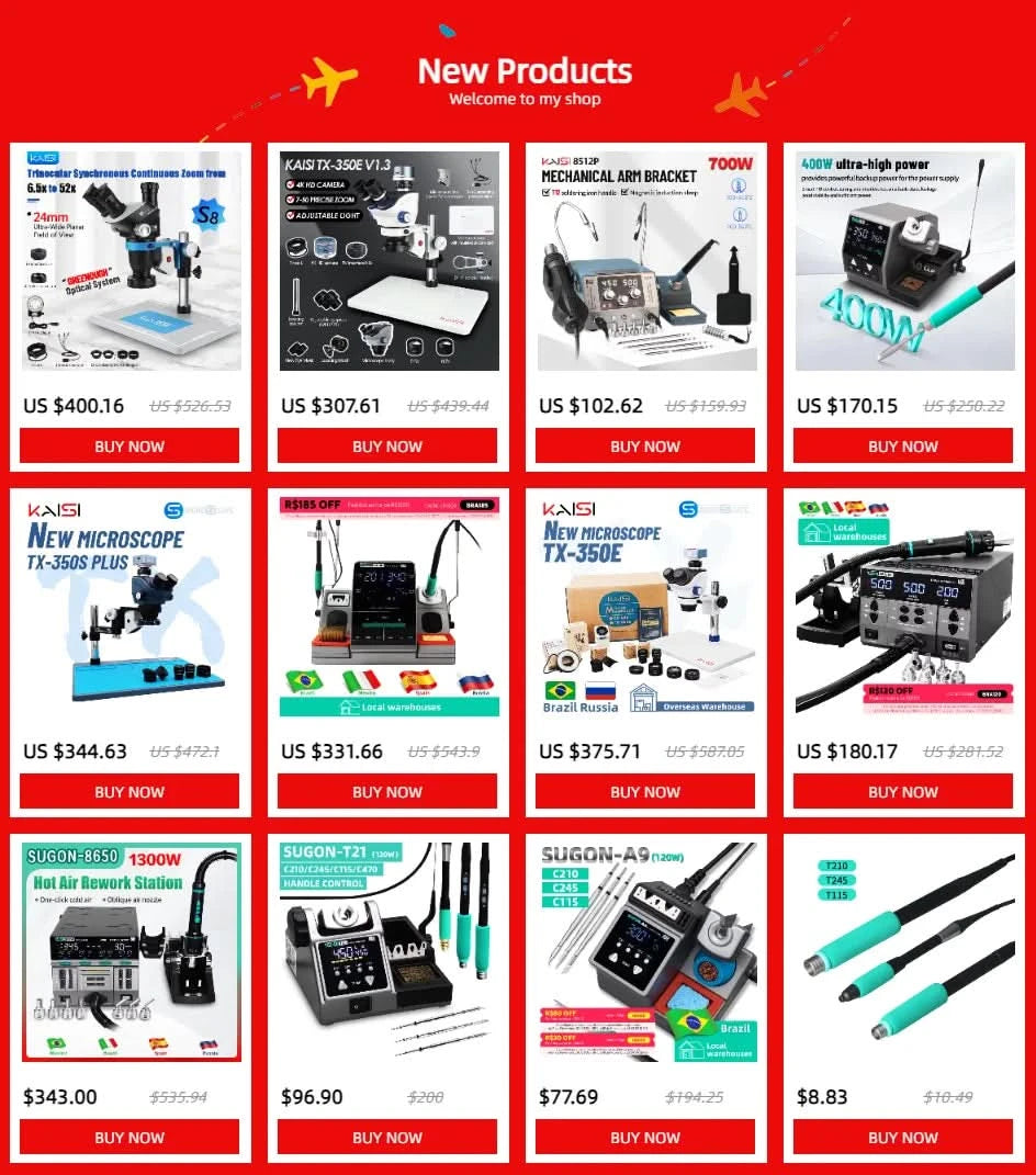 SUGON 8650pro 1300W Hot Air Rework Station 3 Mode Digital Display Intelligent BGA Rework Station For BGA PCB Chip Repair Tool